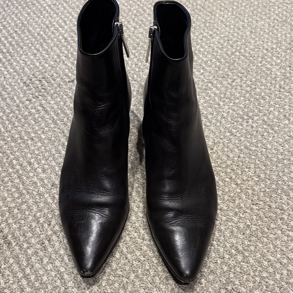 The Row Brown Leather Ankle Boots